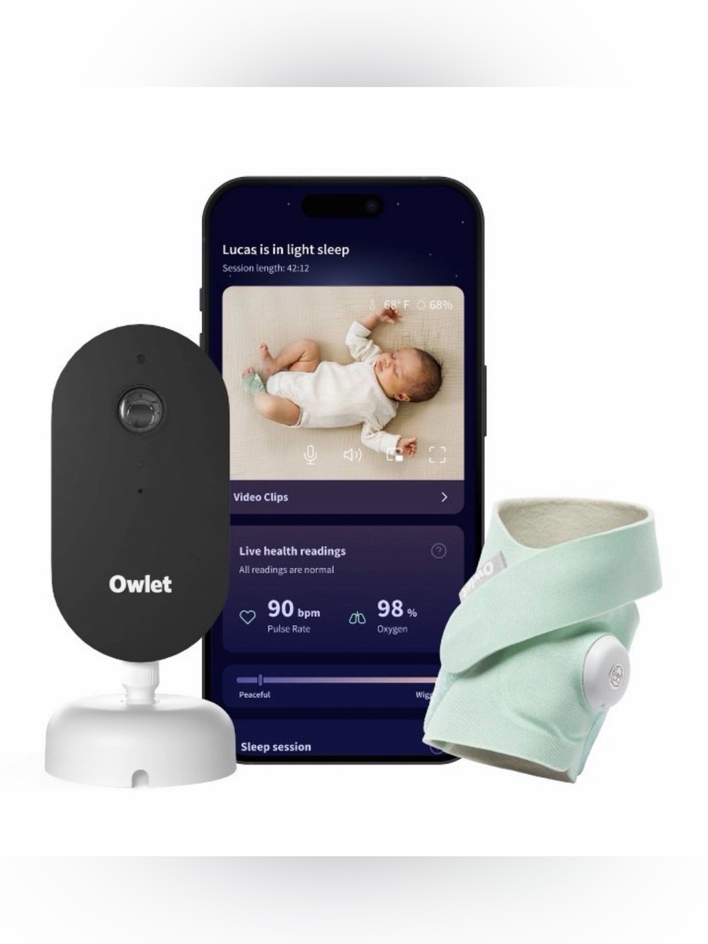 NWT - Owlet Dream Duo™ (Gen 3) - Mint